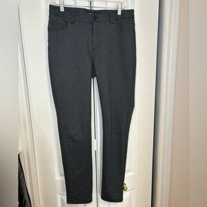 Karl Lagerfeld - Women’s Trousers Business Casual Gray and Blue Patterned Pants